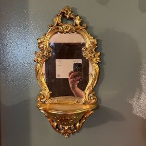 Elegant Gold Ornate Wall Mirror